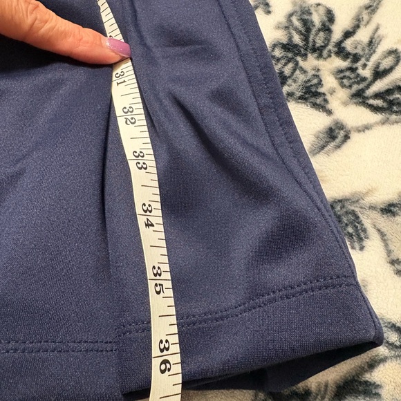 Betsey Johnson Navy Blue White Trim Zip Front Sleeveless Dress Size 8 - Picture 7 of 7